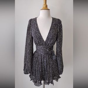 Luxxel Belted Romper. 100% Polyester